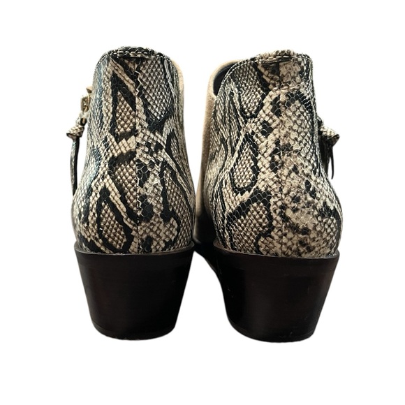 Tan shade and snake skin booties EUC - Picture 3 of 9